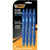 BIC Glide Bold Blue Ballpoint Pens, Bold Point (1.6mm), 4-Count