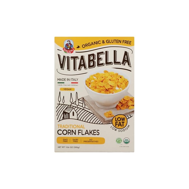 VITABELLA Organic Traditional Corn Flakes, 10.6 OZ