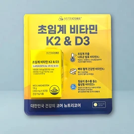 Panemiro Partners Nutricore Vitamin K2 Supercritical Vitamin K2 Vitamin DK2 60 tablets, 3 units / 뉴트리코어 비타민k2 초임계비타민k2 비타민dk2 60정, 3개