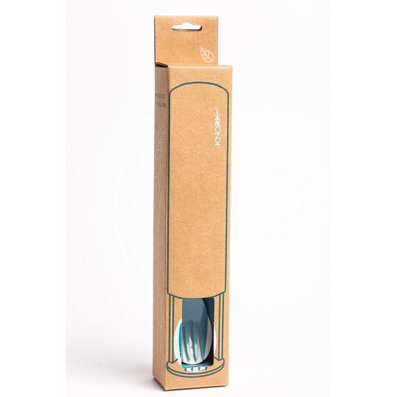 Knork Eco Astrik Plant Based Travel Set, 3 Piece, Teal
