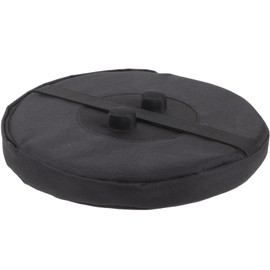 Luxshiny Telescopic Stool Cushion Replacement, 9.6 Inch Round Stool Seat Pad with Memory Foam Retractable Folding Stool Cushion Elastic Strap for Travel Camping Black