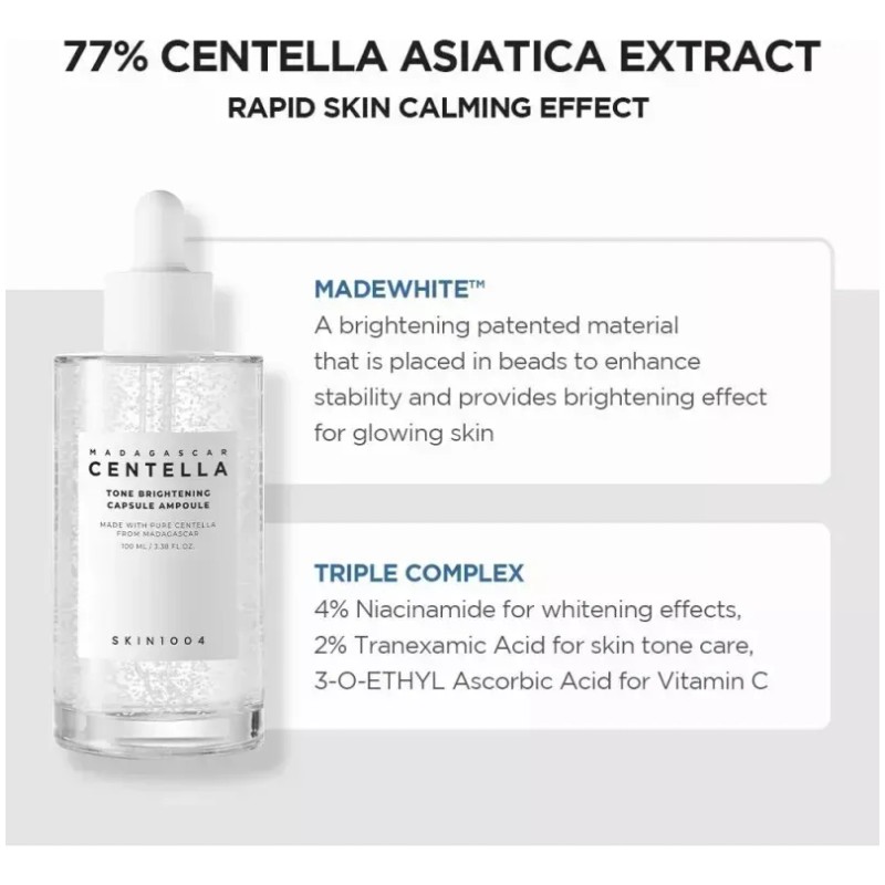 Ampolla En Cápsula Iluminadora Madagascar Centella Tone