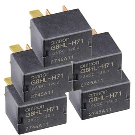 5 Pack G8HL-H71 AC and Starter Relay 39794-SDA-A03 39794-SDA-A05 Compatible for Crosstour CR-V CR-Z Element Insight Odyssey Pilot Acura TL TSX MDX