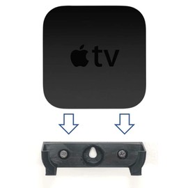 APPLE TV 2nd / 3rd GEN, (Wall / TV) Bracket Mount : BLACK