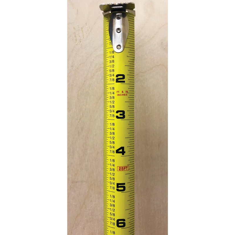 Performance Tool W5041 Clear Polycarbonate Tape Measure with Double Sided