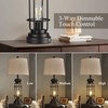 Reaketon Table Lamp Set of 2 with USB Ports, 28"
