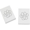 2 x 45mm 'Pawprint Heart' Erasers/Rubbers (ER00047156)