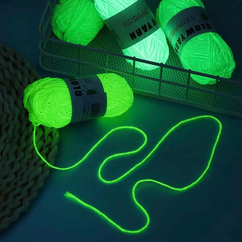 Creative Luminous Knitting Yarn - 5 Rolls Glow in The
