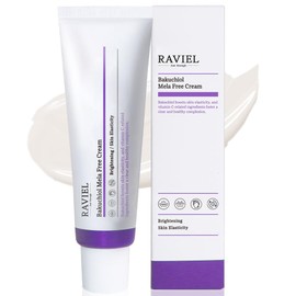 RAVIEL Dark Spot & Melasma Bakuchiol Mela-Free Cream – Bakuchiol + Vitamin Complex for Bright, Even Skin | Deep Hydration for Dry, Sensitive Skin | Gentle Anti-Wrinkle Korean Moisturizer, 1.7 fl oz