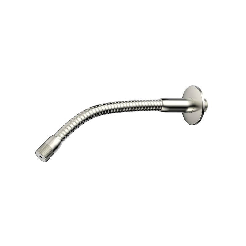 Keeney Stylewise 11.5" Flexible Showerhead Extension Arm, Brushed Nickel
