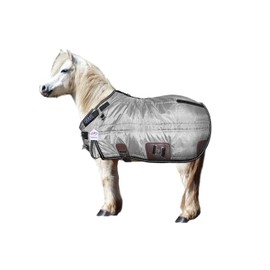 Derby Originals Nordic Tough West Coast 420D Water Resistant Winter Mini Horse and Pony Stable Blanket 200g Medium Weight, Charcoal, 42"