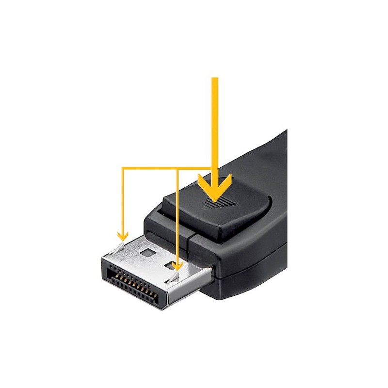 Wentronic Display Port Cable 20-Pin Male to 20-pin Male 3