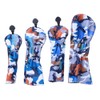 4PCS PU Leather Camouflage Waterproof Thicken Lining Golf Putter Head