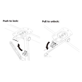 Mount Plus CM344 Flip Down TV and Monitor Roof Ceiling Swivel Mount | Fits Flat TV 23 to 55 Inches | VESA Compatible 200x200, 400x400 | Height Adjustable | Pitched Roof
