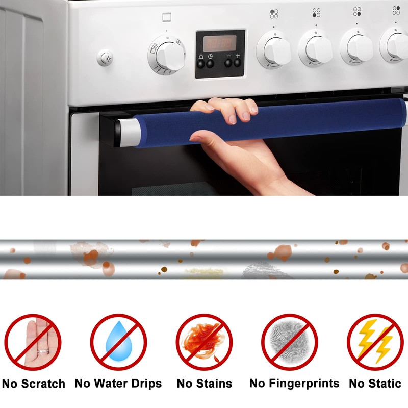 ZAWAGIIK 5Pcs Refrigerator Door Handle Cover Washable Kitchen Appliance Decor