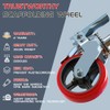 USCaster 6inch Scaffolding Wheels Set of 4 -Heavy Duty Locking