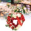 Artificial Heart Shaped Wreaths Wedding Wreaths Fake Flowers Decoration for
