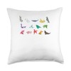 Origami Animals - Japanese Paper Folding Throw Pillow