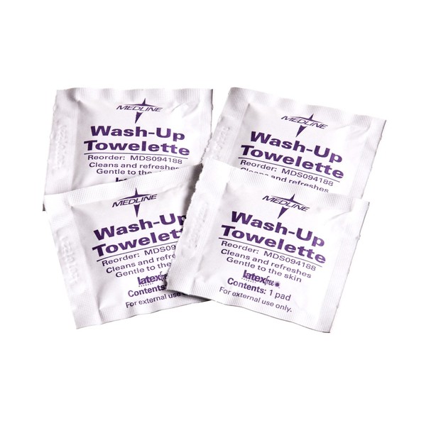 Medline MDS094188 Latex Free Cleansing Towelette (Pack of 1000)