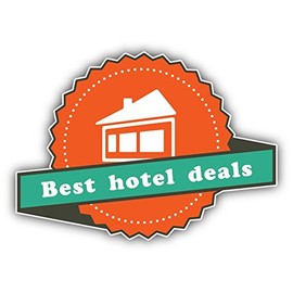 Zirni Best Hotel Deal Travel Label Sticker Decal Design