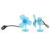 Helmet Dragonfly Fan with Light Suction Cup Propeller Fan Small