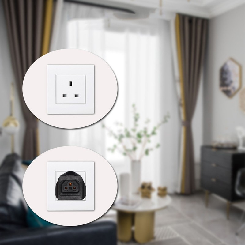 to IEC320 C5 Power Adapter 3 Prong Male to C5