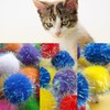 Shizhoo 20 Pieces Mix Sizes Sparkle Pom Pom Balls for