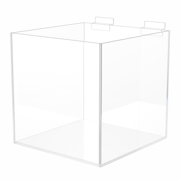 Marketing Holders 10 Inch Slatwall Retail Bin Merchandise Organizing Cube