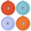 Replacement Lids for Pyrex 7200-PC 2 Cup, Silicone Round Storage