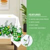 Arquiel St. Patrick's Day Shamrock Tablecloth Waterproof, Spring Green Table