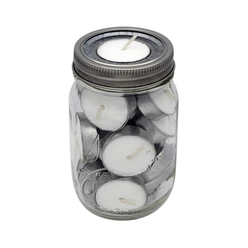 Tea Light Candle Holder Metal Lid Inserts for Mason, Ball,