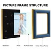 KSROECUD 5x7 Velvet Picture Frame, Navy Blue Photo Frames with