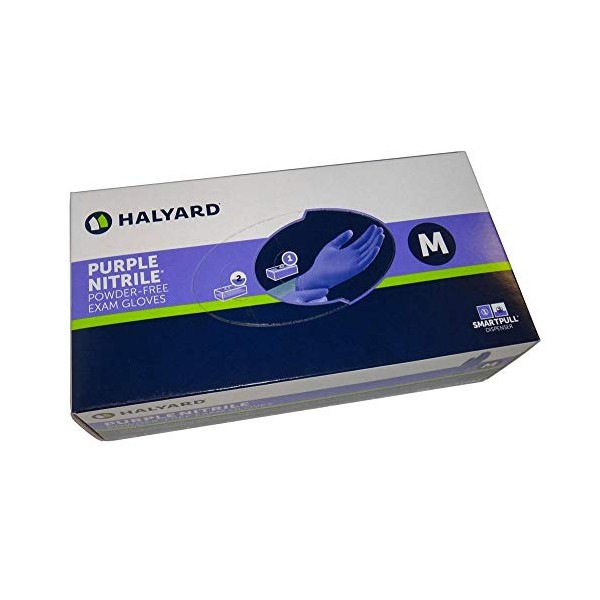 Halyard KC500 Purple Nitrile Exam Glove - 55081BX - Small, 100 Each/Box