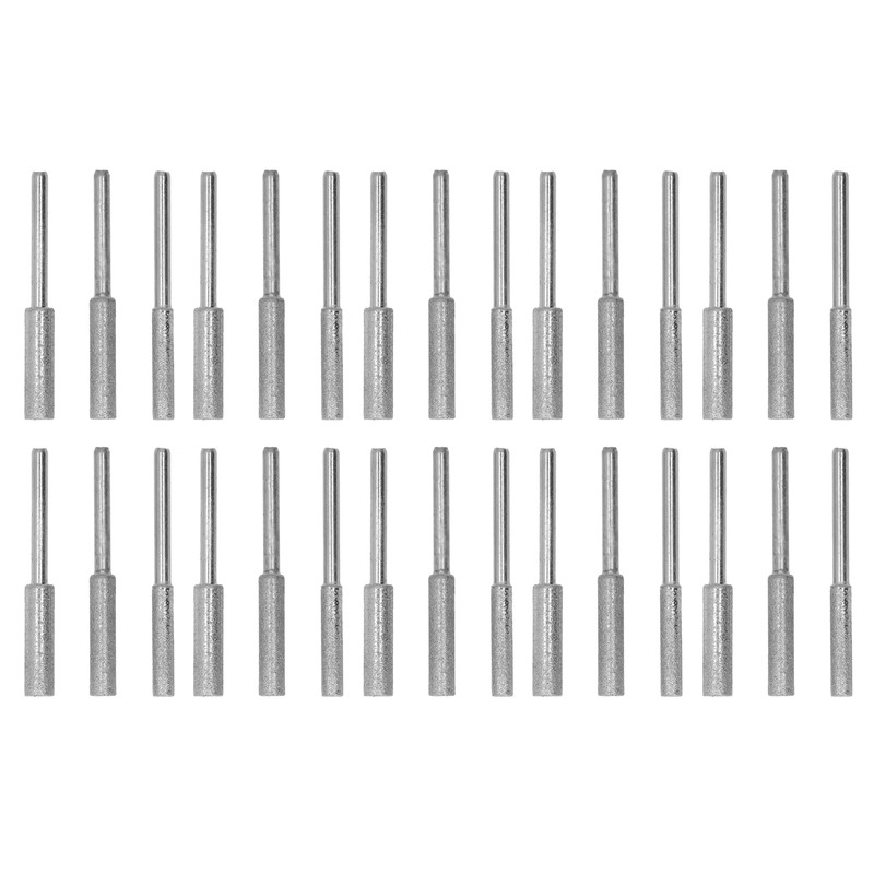 30Pcs Chainsaw Sharpener Stone 4.0mm 4.8mm 5.5mm Emery Grinding File