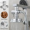 3-Way Diverter Valve Shower G1/2 T-Adapter Solid Brass Chrome-Plated Ceramic
