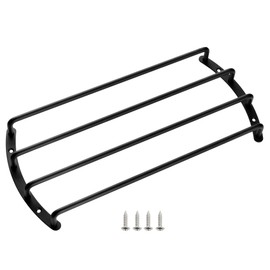 Homakover 12 Inch Black Color Metal Car Bar Grille Audio Speaker Subwoofer Grill Grille Cover Protector 4 Bars