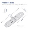 Stainless Steel Door Hinge 270 Degree Pack of 6 Door
