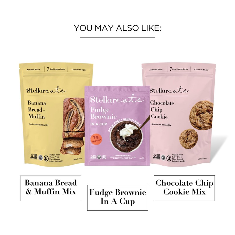 Stellar Eats Grain‑Free Fudge Brownie Baking Mix | Gluten‑Free, Dairy‑Free,