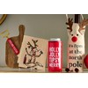 Mud Pie Christmas Board Towel Set, Reindeer, Board 10" x