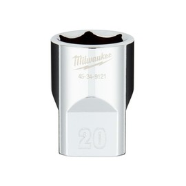 Milwaukee 45-34-9121 Socket 6-Point Chrm 1/2inx20mm