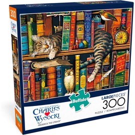 Buffalo Games - Charles Wysocki - Frederick The Literate - 300 Piece Jigsaw Puzzle For Adults -Challenging Puzzle Perfect for Game Nights - Finished Size is 21.25 x 15.00