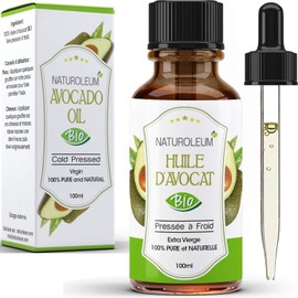 Organic Avocado Oil - Cold Pressed, Organic Certified - Oil for Anti-Ageing, Naturally Moisturising for Face, Skin, Hair, Nails and Body (100 ml)