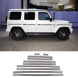 carmotion88 ABS Carbon Side Door Body Molding Kit Decorate Trim For Benz G Class W463 19-20