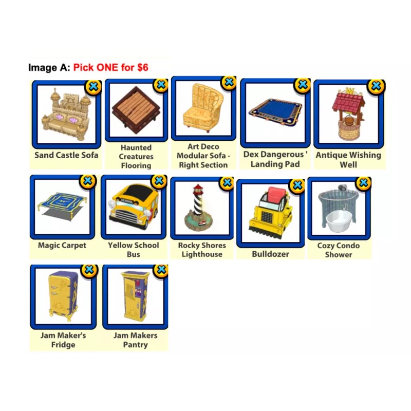 GANZ Webkinz virtual RETIRED items - themes, vehicles, promo, etc