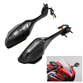 TCMT Left Right Rearview Side Mirrors Turn Signal Fit For Honda CBR1000RR 2017-2024