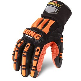 Ironclad Mechanics Gloves, Black/Orange, XL, PR