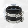 ACROPIX 40mm ID Rubber Black Motorcycle Carburetor Adapter Inlet Inlet