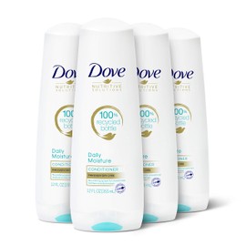 Dove Nutritive Solutions Moisturizing Conditioner for Normal to Dry Hair Daily Moisture Deep Conditioner Detangles and Nourishes Dry Hair 12 oz, 4 Count