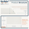 BUBOS 4 PCS Acoustic Panels,23.6''x11.8'' Fabric Soundproof Wall Panels,Self-adhesive Sound