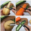 Potato Peeler, Peeler, Plastic, Black, 19 cm, Vegetable Peeler, Stainless